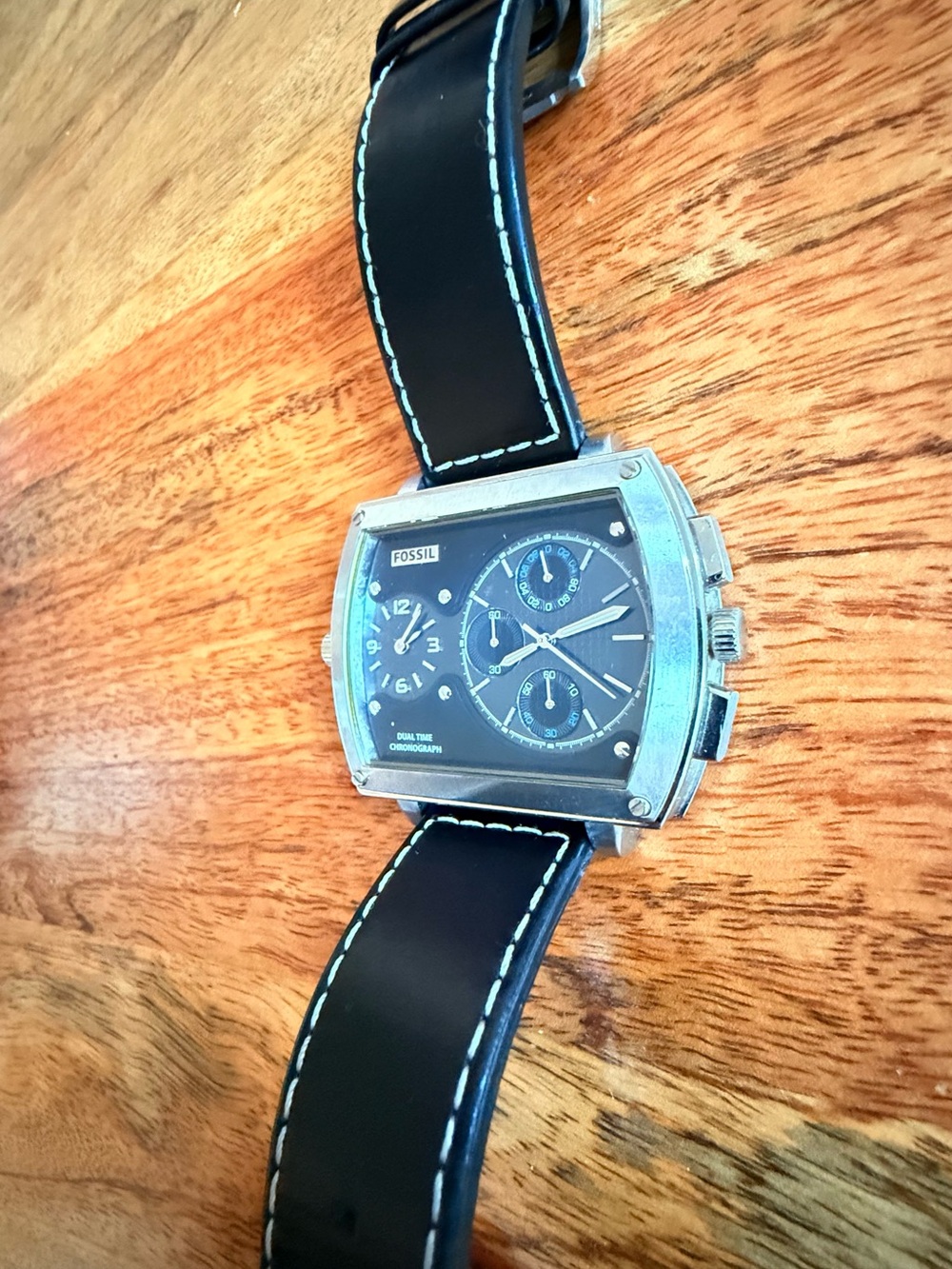 Fossil Black Dial FS4500 Chronograph Watch, Men’s